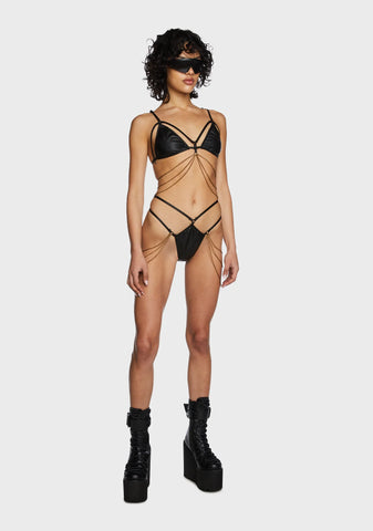 Digital Ecstasy Harness Panties