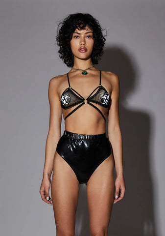 Harmful Haze Reflective Bra Top