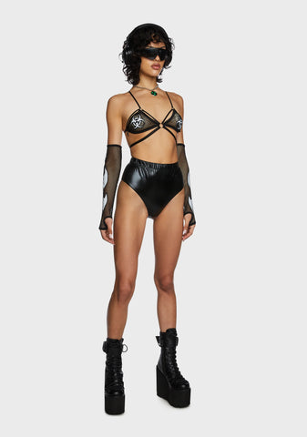 Harmful Haze Reflective Bra Top