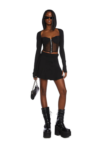 Burn Book Pleated Skirt