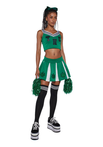 High Spirited Cheerleader Costume Set
