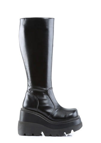 Shaker-100 Platform Knee High Boots