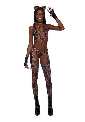 Kitty Prism Moonwalk Cut-Out Catsuit