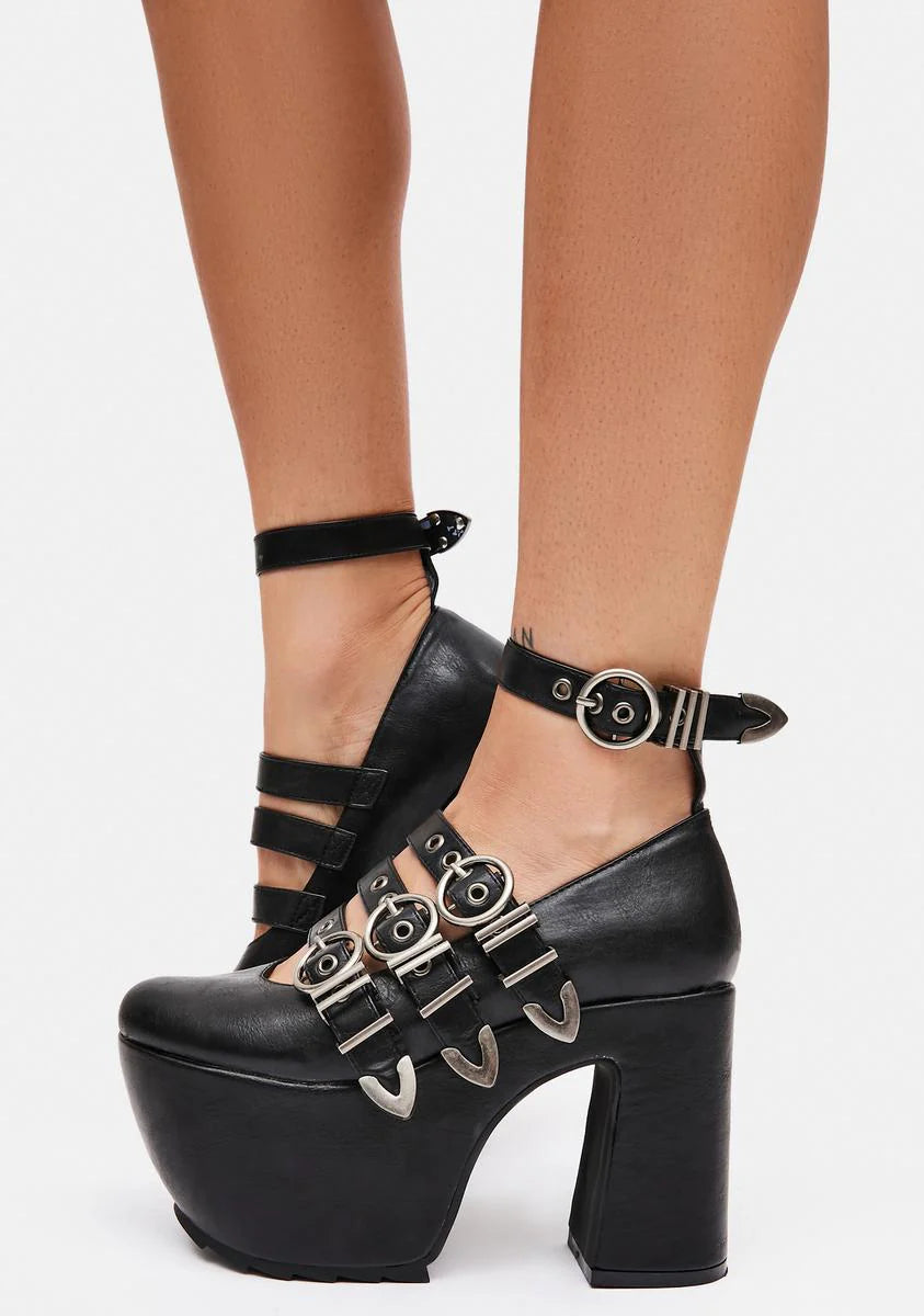 Stone Cold Platform Mary Janes