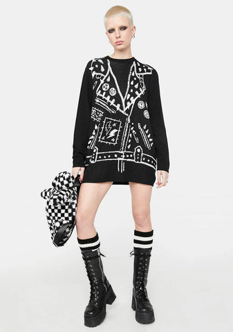 Argue With You Intarsia Sweater