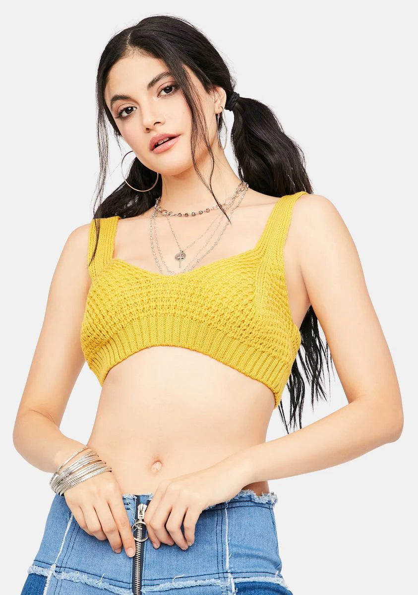 Sunny Carnival Karma Crochet Crop Top