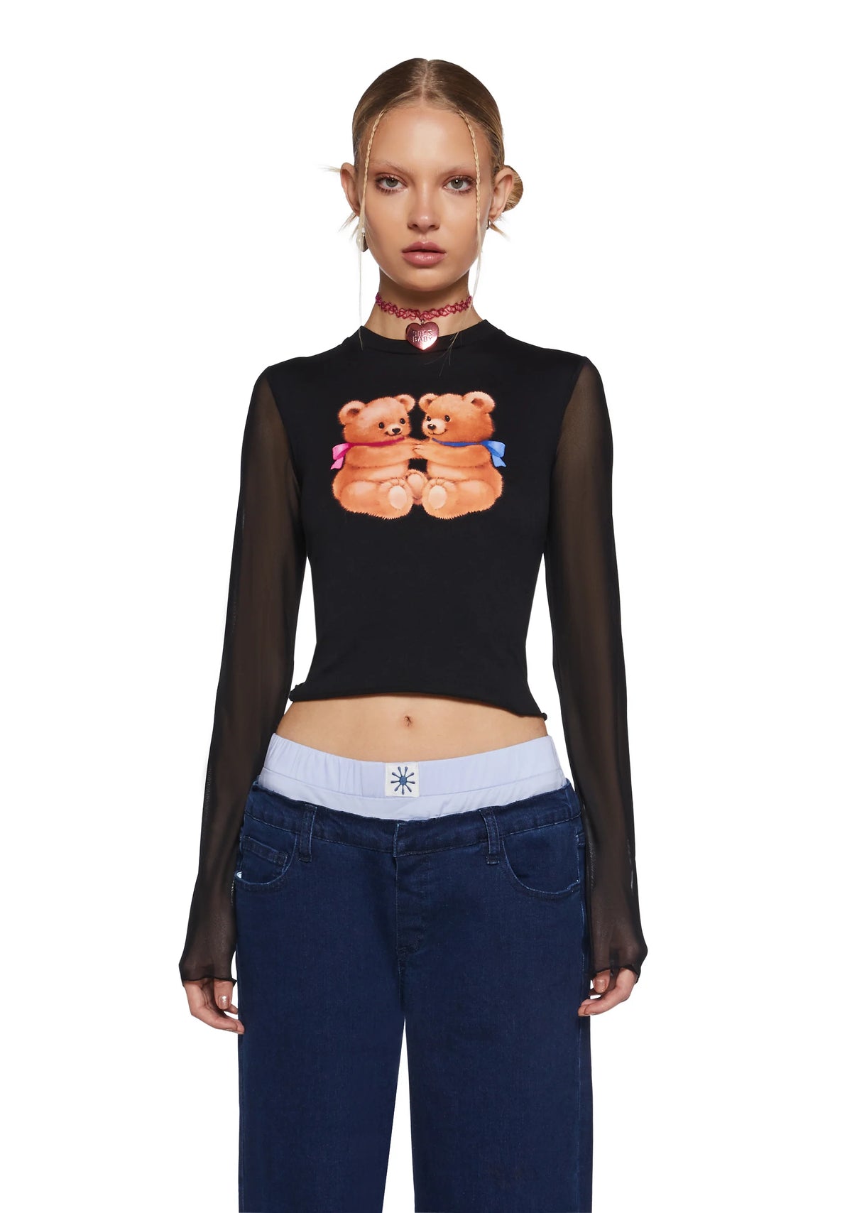 Stick Together Mesh Top