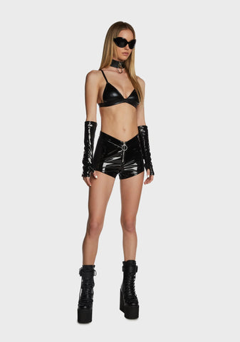 Dark Dimension Vinyl Shorts