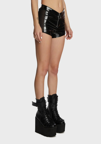 Dark Dimension Vinyl Shorts