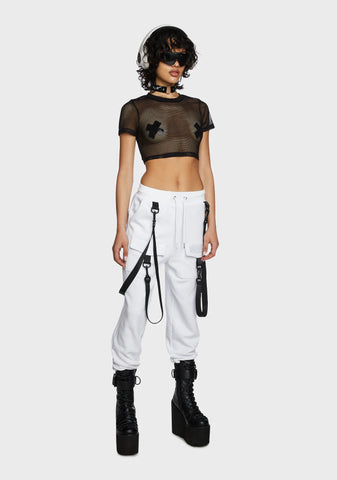 Bass Boomin' Fishnet Top