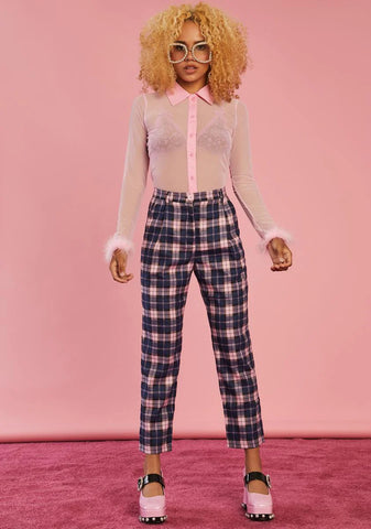 Stories In My Mind Plaid Trousers