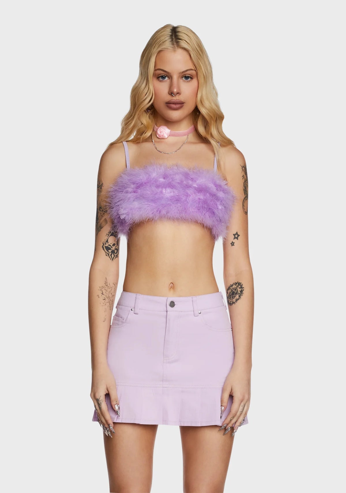 Lala La Fleur Boob Tube- Purple