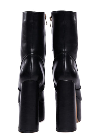 Dark Wild Nature Platform Heels