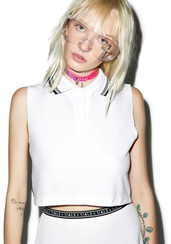 Mami Sleeveless Top - White