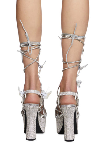 Blindin' Pixie Queen Lace Up Heels