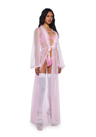 Sugar Coated Crush Marabou Robe