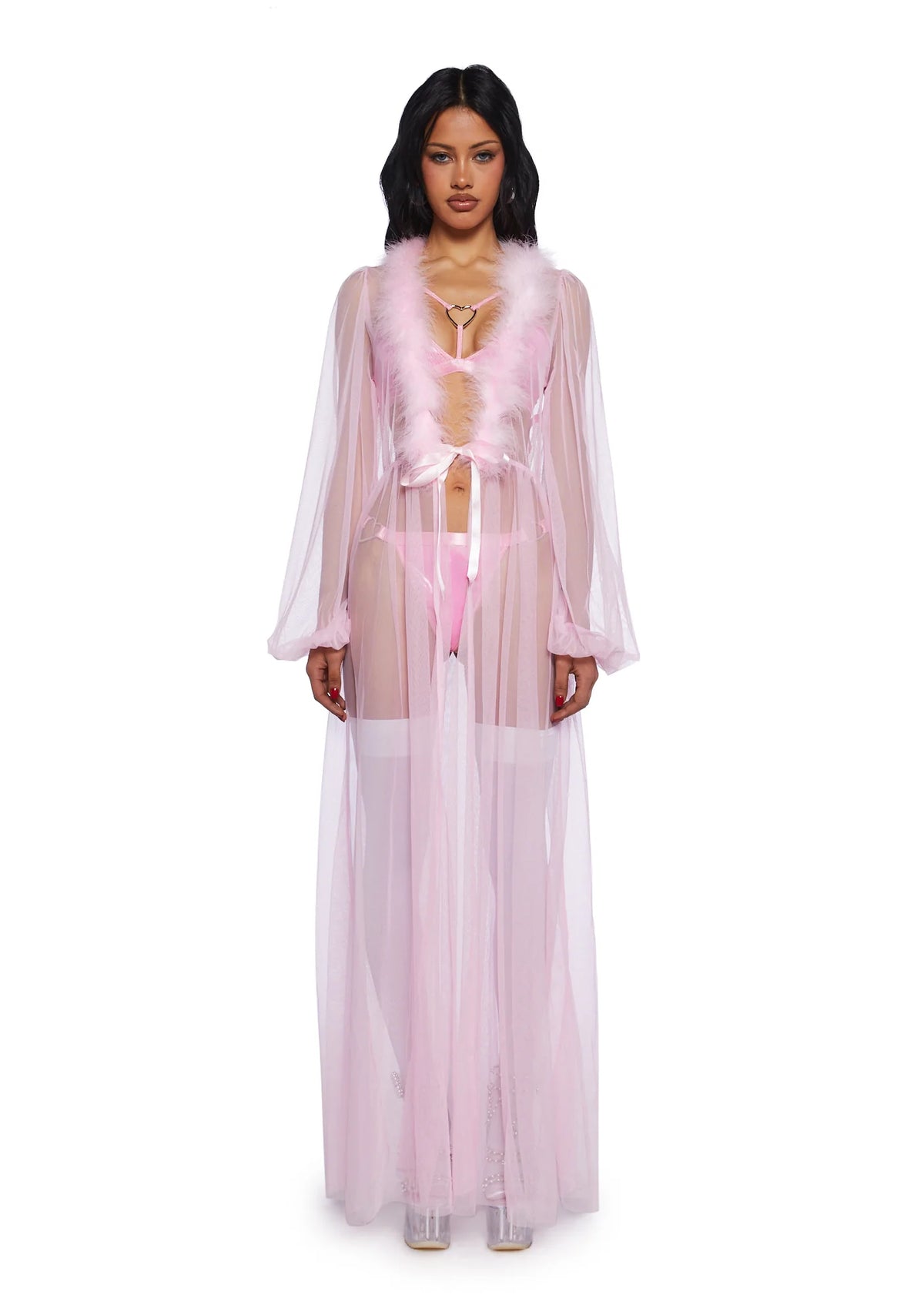 Sugar Coated Crush Marabou Robe