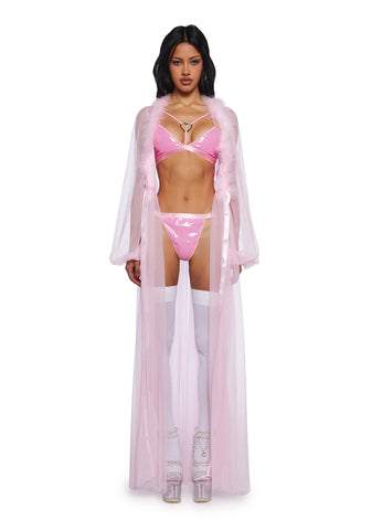 Sugar Coated Crush Marabou Robe