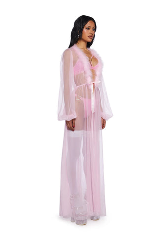 Sugar Coated Crush Marabou Robe
