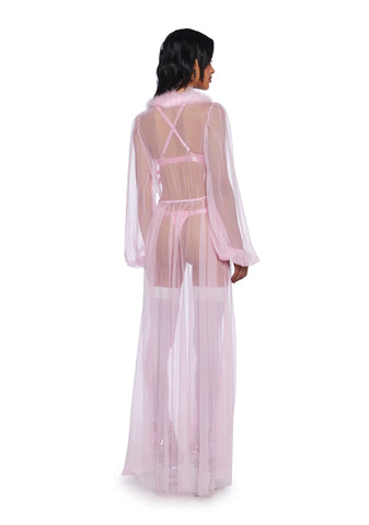 Sugar Coated Crush Marabou Robe