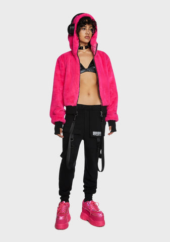 Monarch Mania Faux Fur Jacket