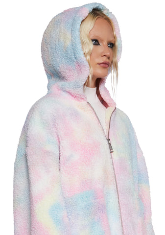 Angel For Hire Hooded Sherpa Jacket