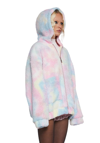 Angel For Hire Hooded Sherpa Jacket