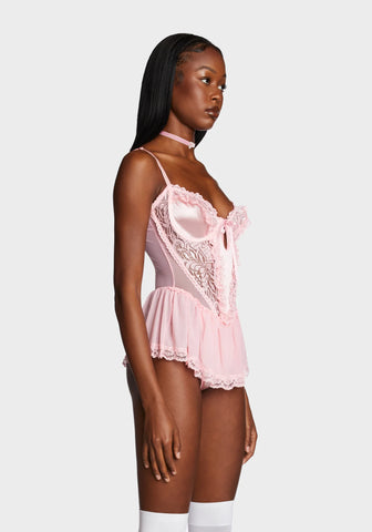 Baby Spoiled But Not Rotten Lace Teddy