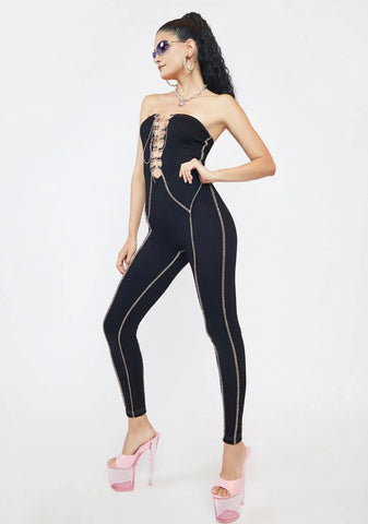 Diva Energy Lace-Up Jumpsuit