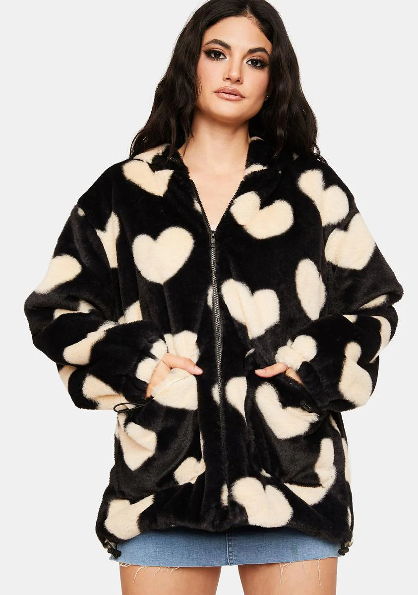 Wicked Cupid's Little Helper Fuzzy Jacket