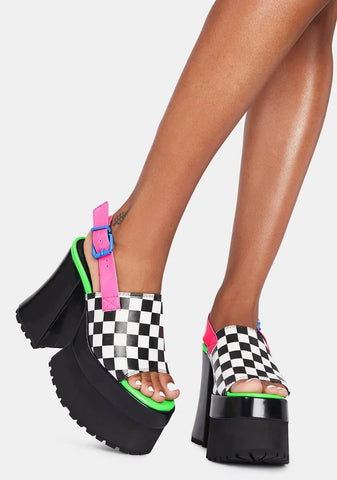 Acid Reaction Platform Sandals
