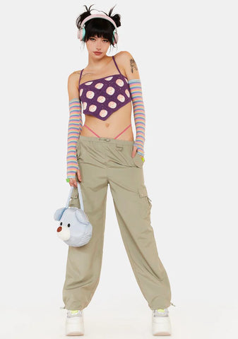 Dynamic Forces Crochet Halter Top