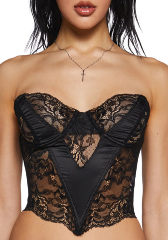 Vibe With Me Lace Bustier
