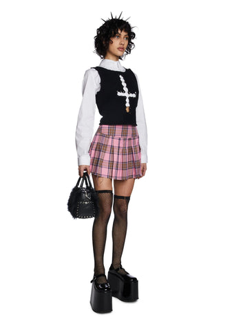 Baby Catch A Ride Pleated Skirt