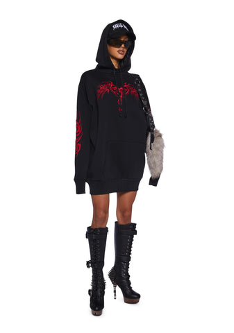 Looking For Danger Hoodie Dress