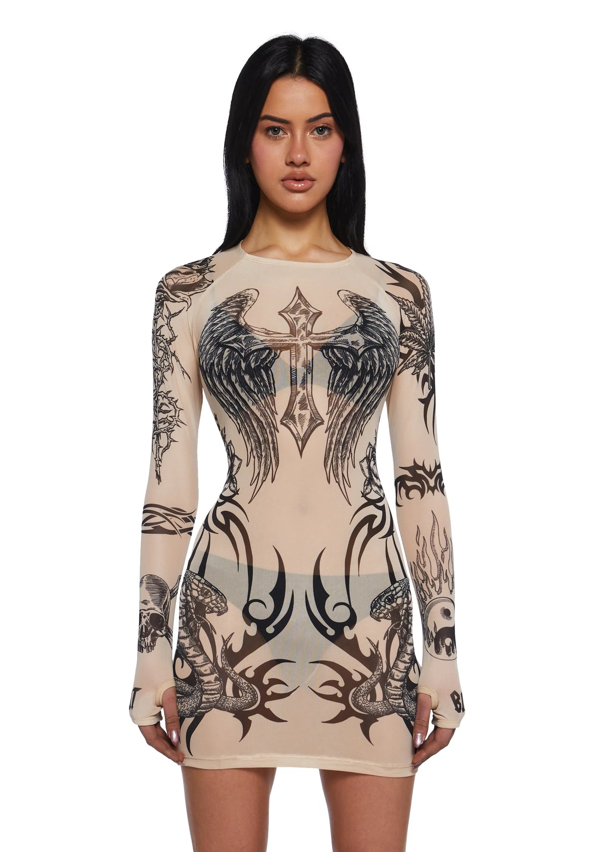 Lives For Sin Tattoo Dress