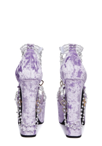 Holy Revelation Platform Heels - Lavender