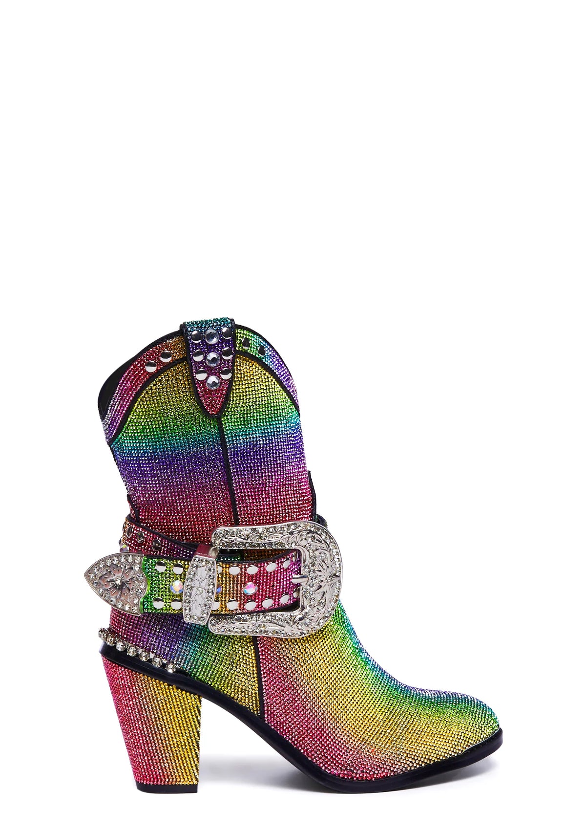 Sheriff Shine Cowboy Boots - Rainbow