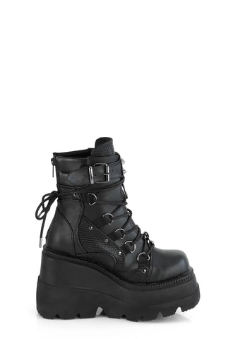 Shaker-60 Platform Ankle Boots