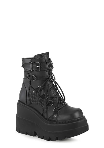 Shaker-60 Platform Ankle Boots