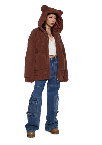 Bear In Mind Fuzzy Jacket