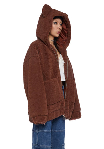 Bear In Mind Fuzzy Jacket