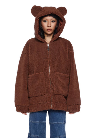 Bear In Mind Fuzzy Jacket