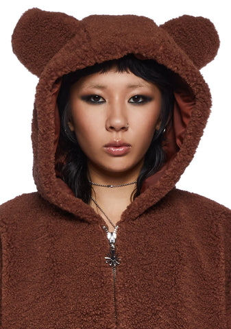 Bear In Mind Fuzzy Jacket