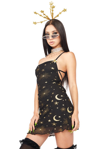 Among The Stars Dress And Headband Costume