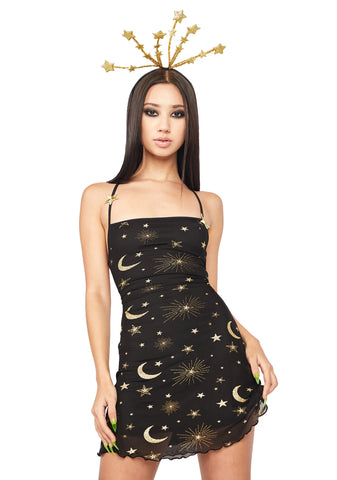 Among The Stars Dress And Headband Costume