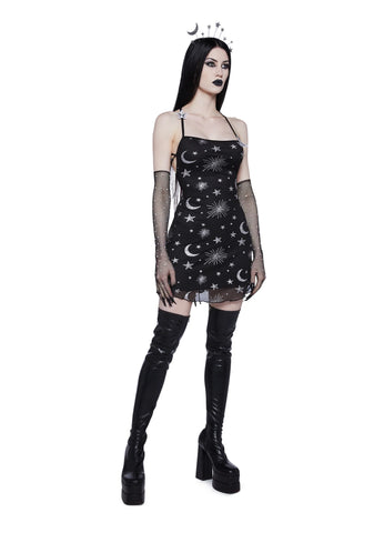 Among The Moon Dress And Headband Costume