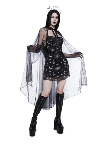 Among The Moon Dress And Headband Costume