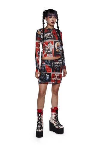 Fears On Film Mesh Top