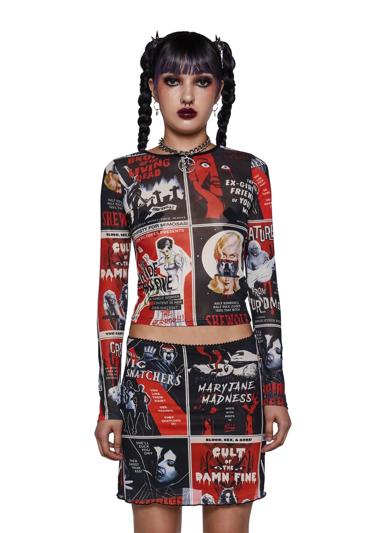 Fears On Film Mesh Top